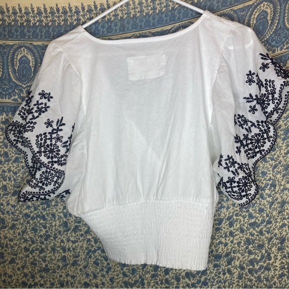 Maeve Tavi embroidered cap sleeve blouse - Picture 4 of 4